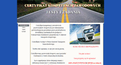 Desktop Screenshot of certyfikatkompetencjizawodowych.pl
